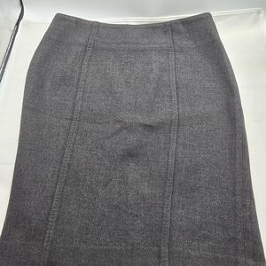 LOFT Charcoal Gray Ladies Pencil Skirt Size 6p Petites